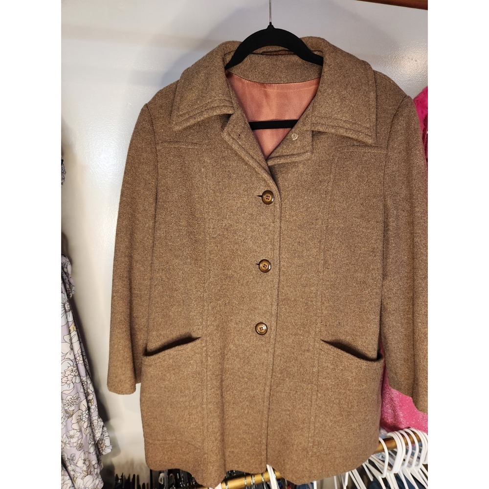 Vintage Mackintosh New England Woman's Coat‎ Medium Brown